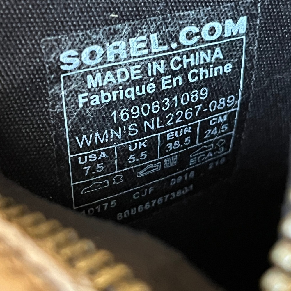 Sorel Lolla Ankle Boots Gray Leather Womens 7.5 UK 5.5 EU 38.5 - Picture 9 of 9